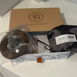 New Bombay hair clip-in extensions caramel ash blend 12”